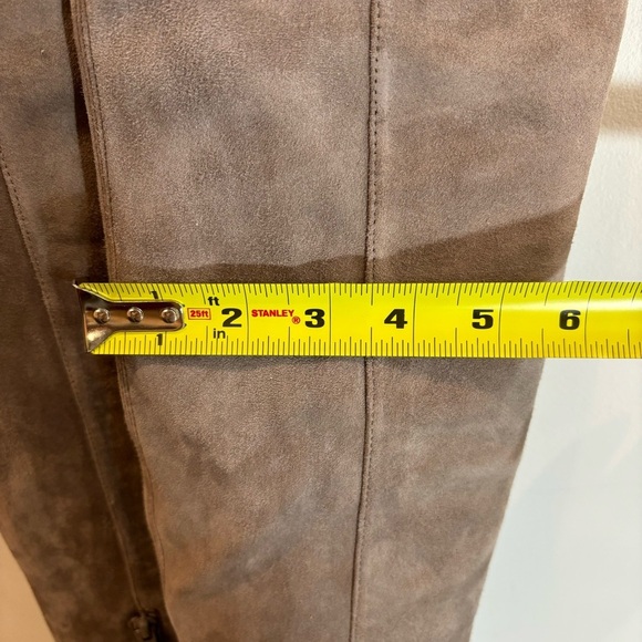 STUART WEITZMAN Sz 6 Suede Heeled Over the Knee  Zipper Closure Boots NWOT - Picture 4 of 16